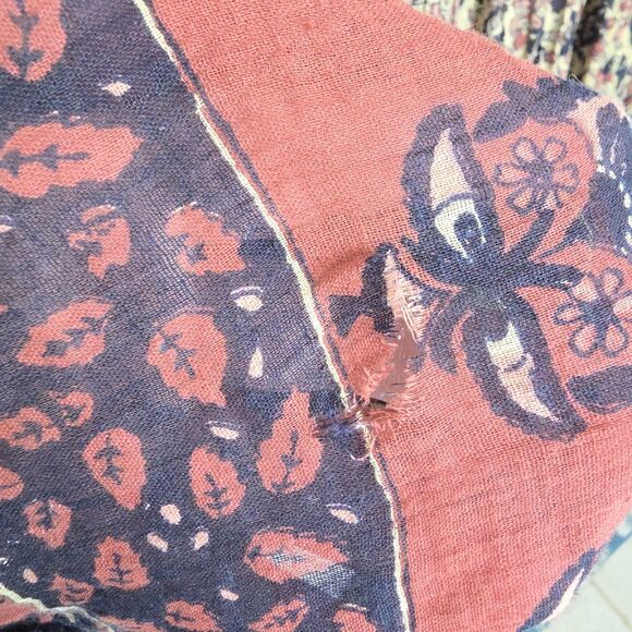 VTG Leena New York Studio Cotton Broomstick Maxi Skirt Boho Sz 18 India Boho - Picture 8 of 12